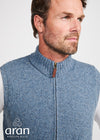 Men's Aran Nepped Gilet | Blue