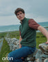 Men's Aran Nepped Gilet | Green - Clearance