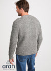 Men's Fisherman Rib Nepped Sweater | Grey