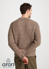 Men's Fisherman Rib Nepped Sweater | Brown