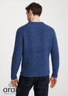Men's Fisherman Rib Nepped Sweater | Blue