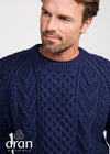 Aran Handknit Crew Neck Sweater | Atlantic