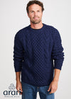 Aran Handknit Crew Neck Sweater | Atlantic