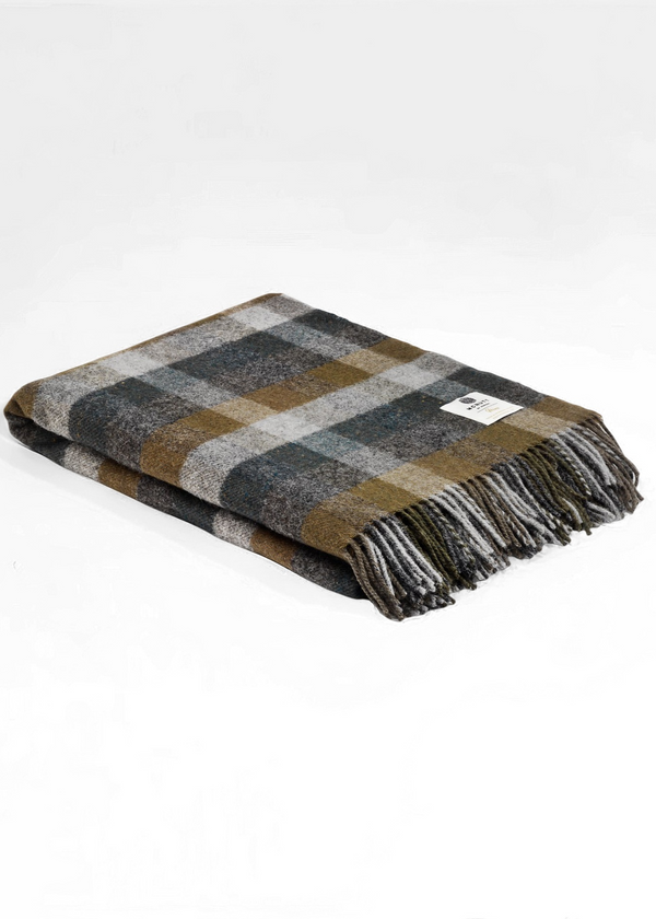 McNutt Wool Throw | Forest Block