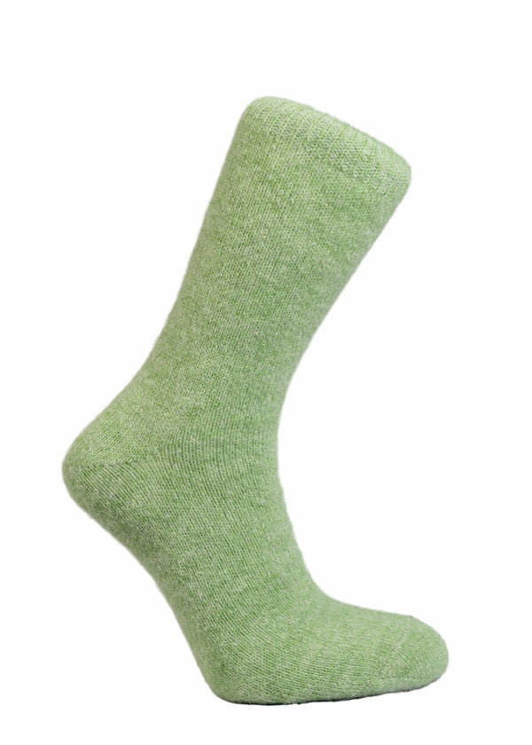 West of Ireland Alpaca Socks | Lime Green