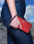 Mucros Tweed Wallet | Coral
