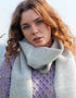Cashmere Merino Scarf | Silver Grey Herrinigbone