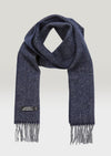 John Hanly Cashmere Merino Scarf Grey Navy