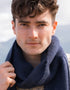 Cashmere Merino Scarf | Grey Navy