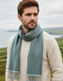 Foxford Lambswool Scarf | Teal/Aqua
