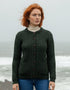 Aran Lumber Cardigan | Army Green