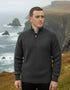 Fisherman Rib 1/2 Zip Merino Sweater | Slate - Clearance