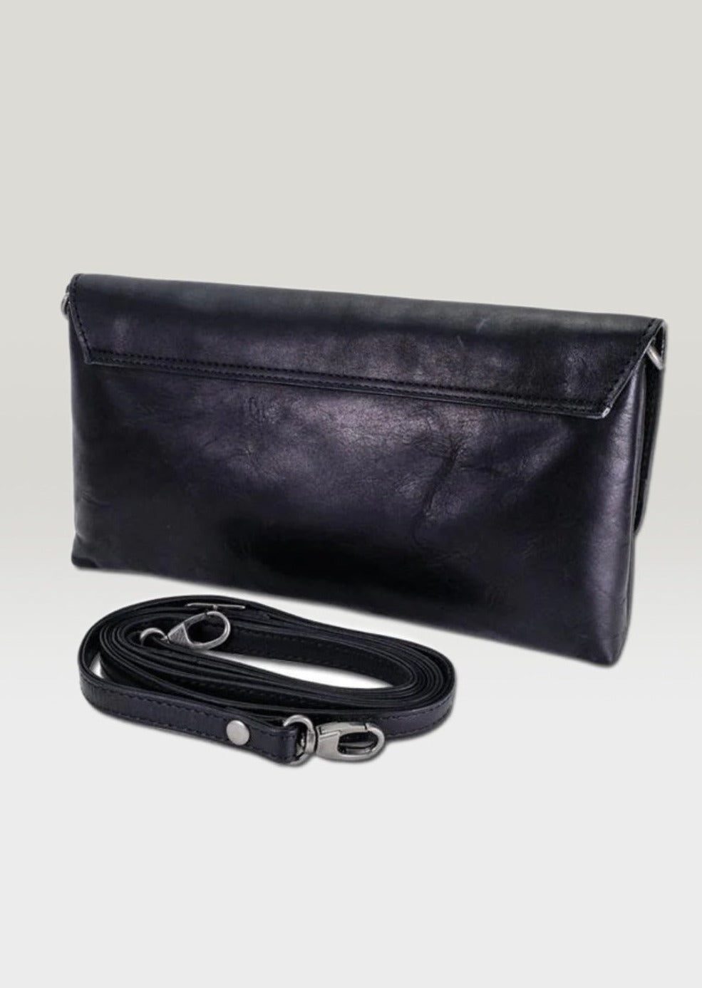Lee River Black Ciara Clutch Bag
