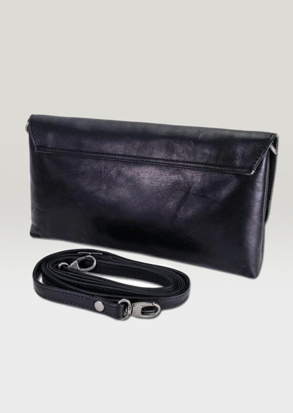 Lee River Black Ciara Clutch Bag