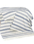John Hanly Merino Denim & White Stripe Blanket