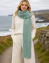 IrelandsEye Luxe Écharpe côtelée | Loden
