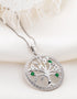 Sterling Silver Crystal Illusion Tree Of Life Pendant