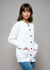 Aran Lumber Cardigan | Natural