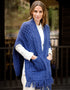 Aran Crafts Pocket Shawl | Blue