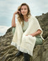 Aran Crafts Pocket Shawl | Natural