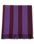 Foxford Merino Wool Throw | Aubergine/Orchid | Clearance