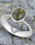 Connemara Marble Celtic Knot Ring
