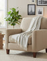 John Hanly Wool Angora Throw | Camel Cream