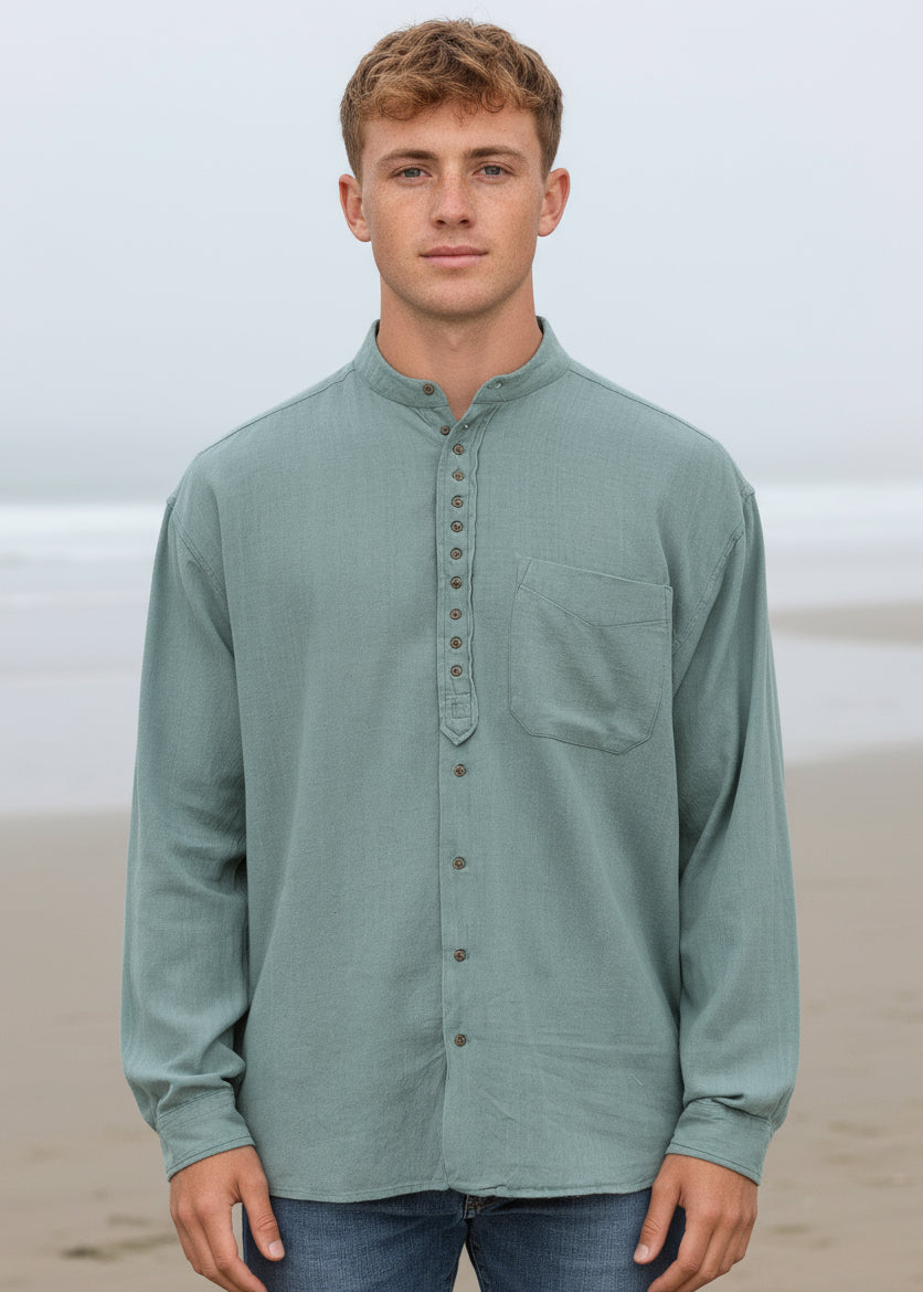 Civilian Men's Grandfather Shirt | Cloud