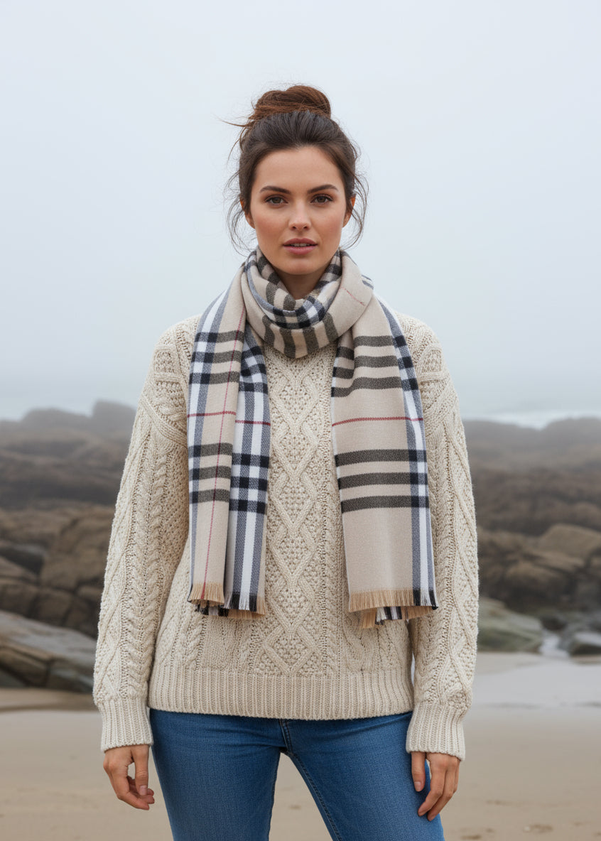Foxford Classic Camel Giant Scarf