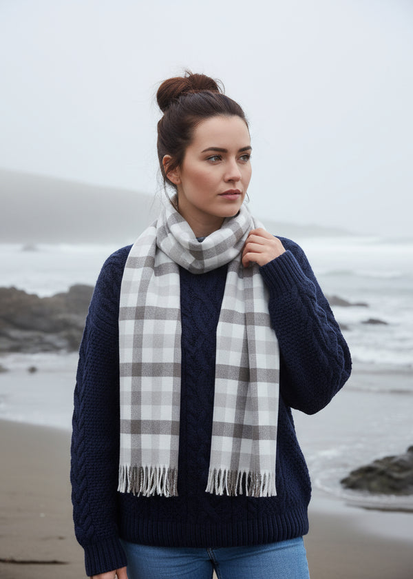 Foxford Mink Merino Wool Giant Scarf