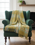 Foxford Cashmere Lambswool Banagher Throw | Citrus
