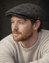 Dubliner Charcoal Check Flat Cap | Genuine Donegal Tweed | Hatman of Ireland