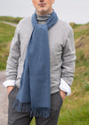 100% Cashmere Scarf | Denim Blue