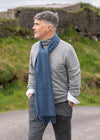 100% Cashmere Scarf | Denim Blue
