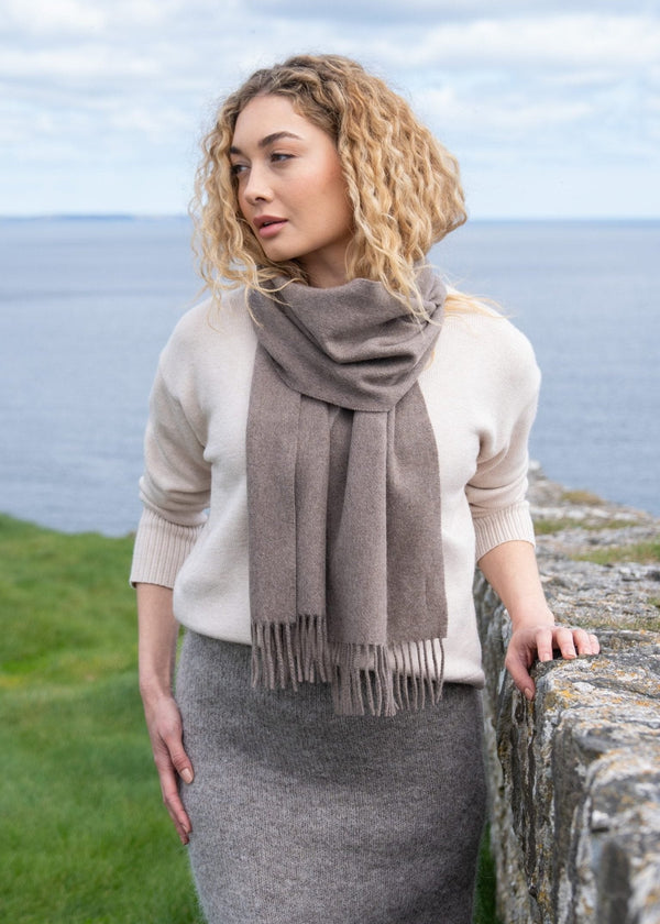 100% Cashmere Scarf | Taupe