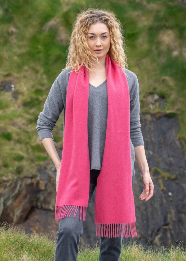 100% Cashmere Scarf | Pink