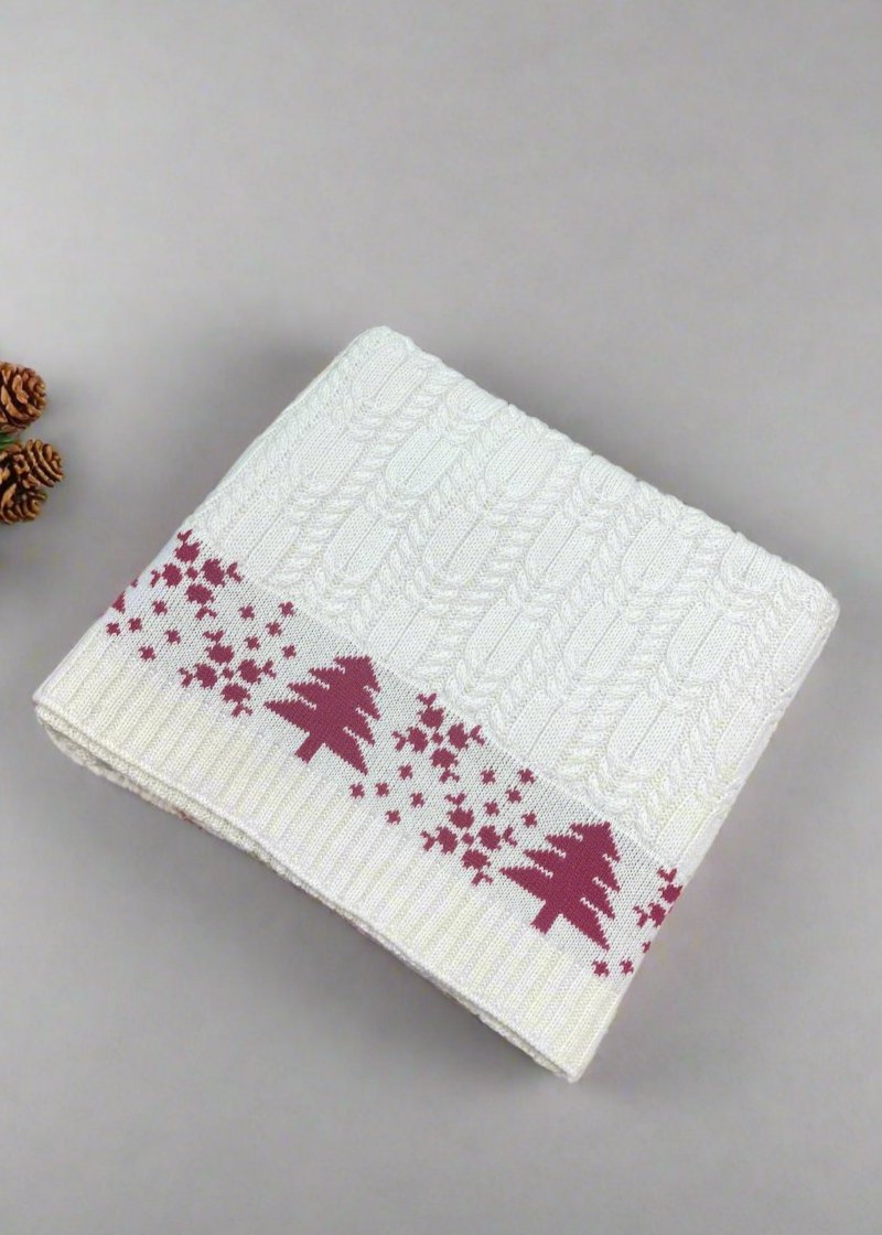 Aran Merino Wool Christmas Blanket *Black Friday Special*