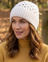 Bonnet en laine mérinos Aran - Naturel
