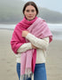 McNutt Raspberry Rose Reversible Pashmina