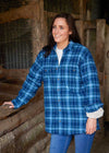 Lee Valley Flannel Fleece Lined Shirt | Blue Navy Check