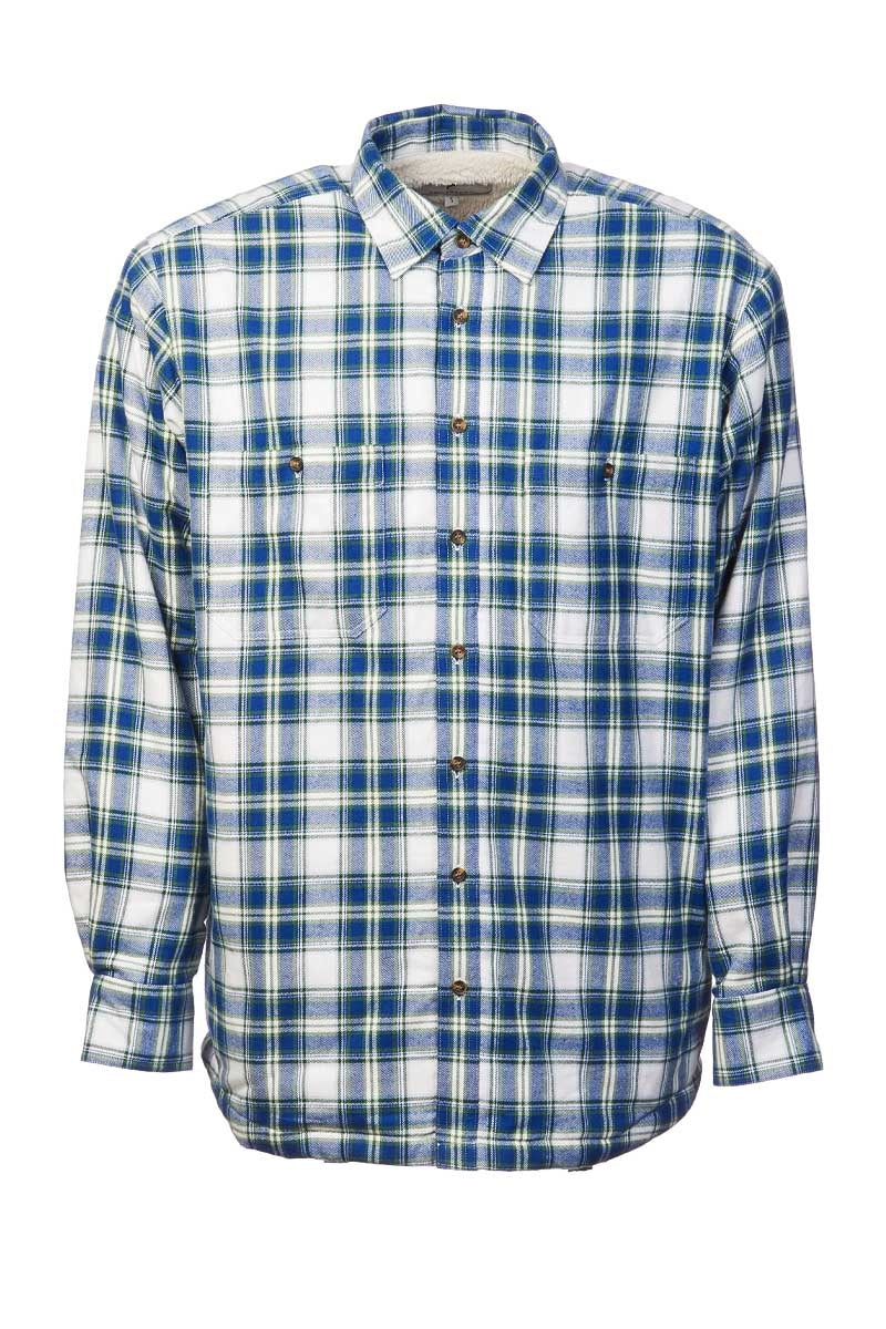 Lee Valley Fleece Lined Shirt | Blue Tartan
