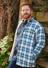 Men’s Flannel Fleece Lined Shirt - Douglas Blue Tartan (LV38)