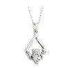 Birthstone Claddagh Necklace - 12 Months
