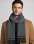 Foxford Lambswool Scarf | Graphite