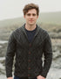 Men's Shawl Button Cardigan | Charcoal