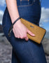 Mucros Tweed Wallet | Mustard