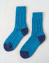 Blue Navy Irish Merino Wool Socks | Women's