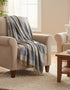 John Hanly Lambswool Cream Taupe Throw