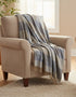 John Hanly Lambswool Cream Taupe Throw