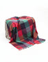 Lambswool Throw Bright Pink, Purple and Teal Block Check